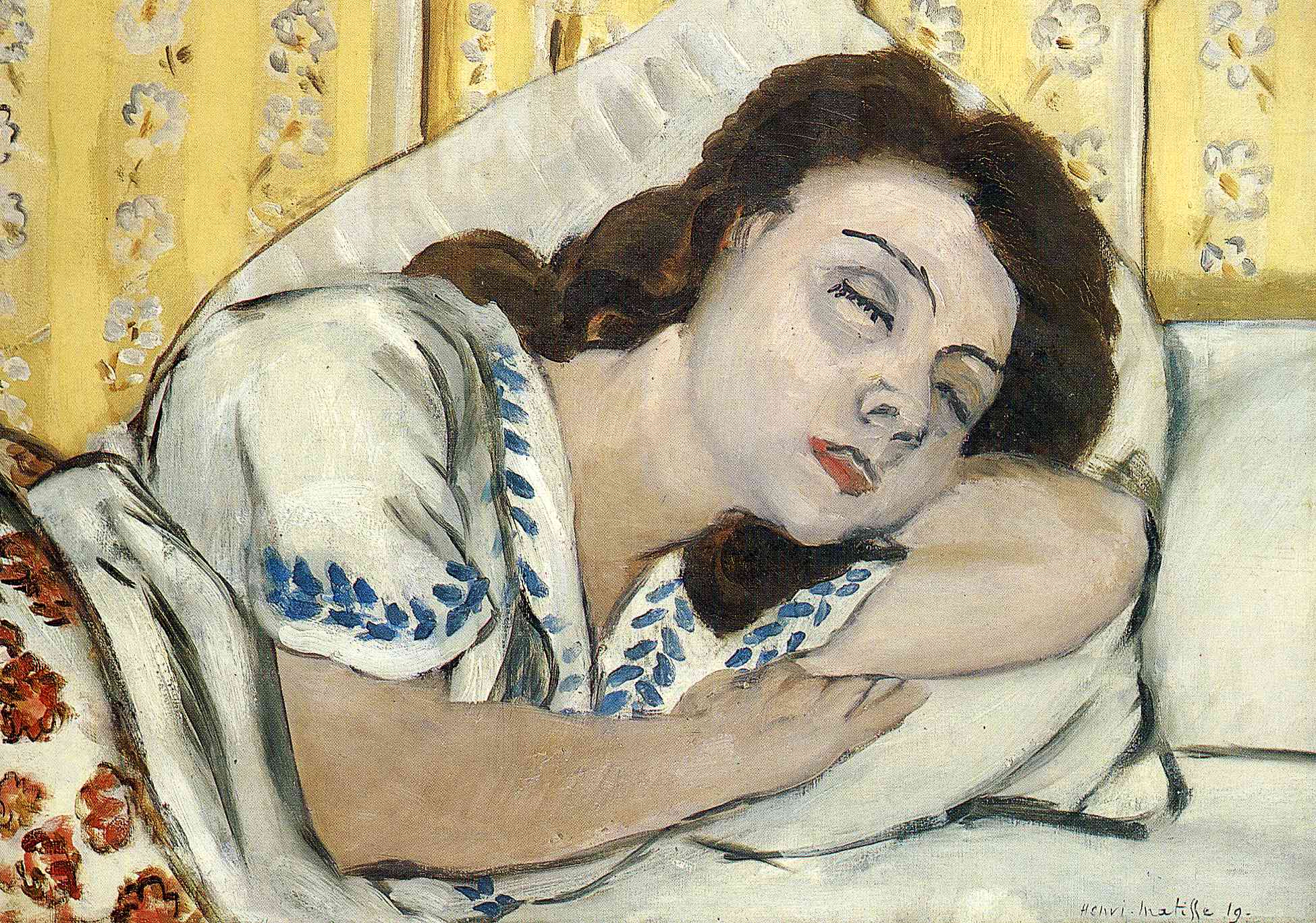 Henri Matisse - Portrait of Margurite sleeping 1920